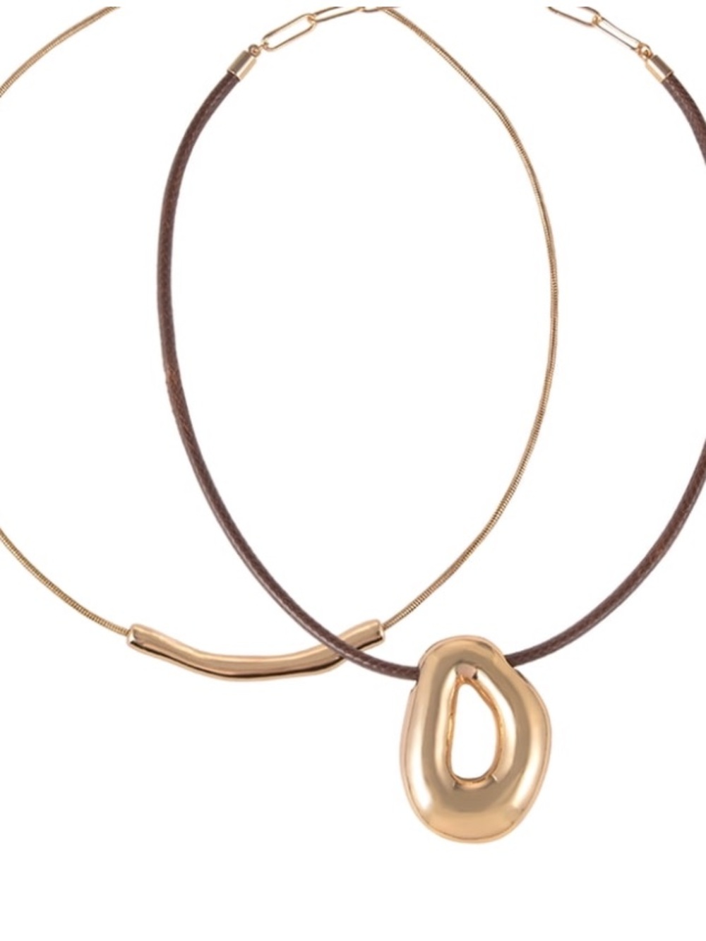 Gold Pendant Necklace Set - Picture 4 of 4